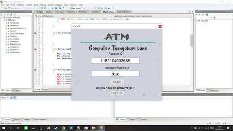 Advanced Computer Program ClassBasic ATM GUI
