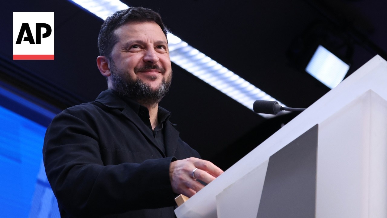 Zelenskyy smiles when asked if Trump was treating him as a scapegoat