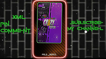 Crazy Editor Bd Nm Of Brand😈🤙@Tonmoybhai008 (XML LINK PINNED COMMENT)#crazy_editor_bd #fizz_editz