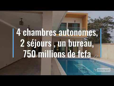 Villa de luxe en vente à Abidjan , Riviera beverly hills