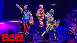 Lucha House Party celebrate during the break: Raw Exclusive, July 1, 2019