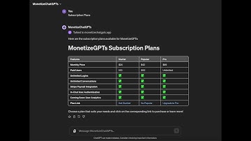 Prompt Paywall with Stripe for Your Custom GPT - Subscriptions