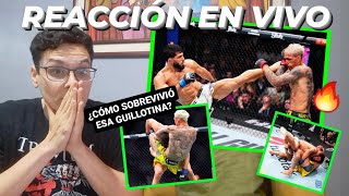 REACCIÓN a CHARLES OLIVEIRA vs ARMAN TSARUKYAN😱 cómo escapó de esa sumisión⁉️