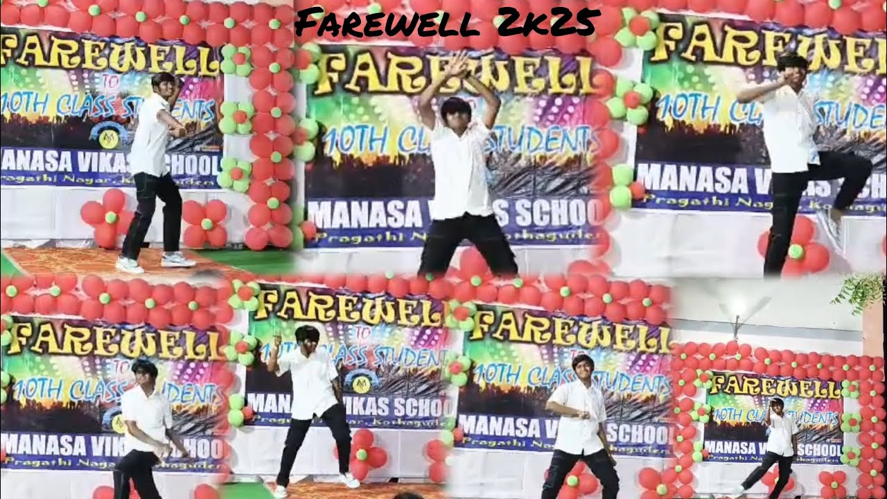 Farewell dance performance in Manasa vikas high school kothagudem ...