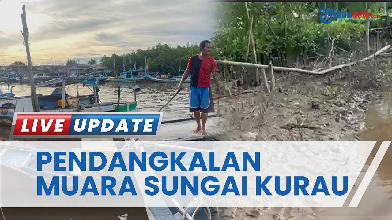 Muara Sungai Kurau Bangka Tengah Alami Pendangkalan, Nelayan Keluhan Kapal Sering Kandas