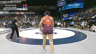 155 lbs 16U Girls 3rd Place Match - USMC Junior Nationals | Maddison Miller vs Scarlett Yeager