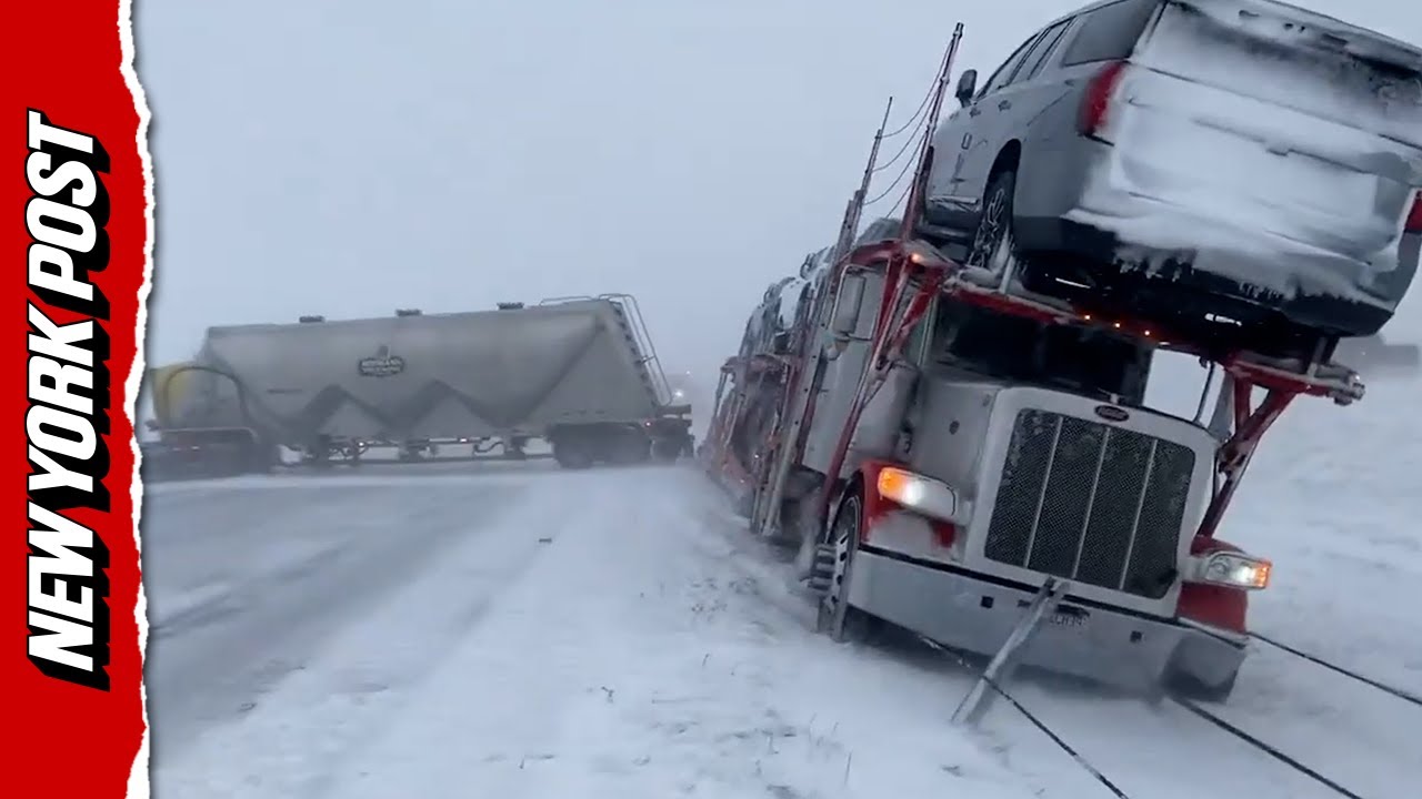 Jackknifed Semis Wreak Havoc on Minnesota Interstate as High Winds Stall Cleanup