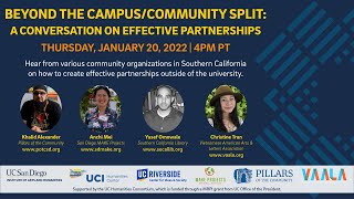 Beyond the Campus/Community Split: A Conversation on Effective Partnerships