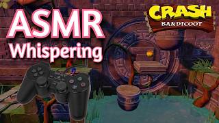 ASMR Gaming | CRASH BANDICOOT Pt 2 | Whispering + Controller Sounds 🎮💤
