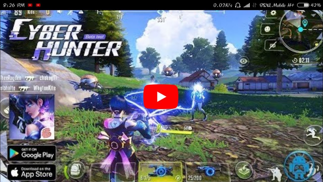 ¦¦ CYBER HUNTER(Project Battle)  800mb Best graphic game like FORTNITE ¦¦