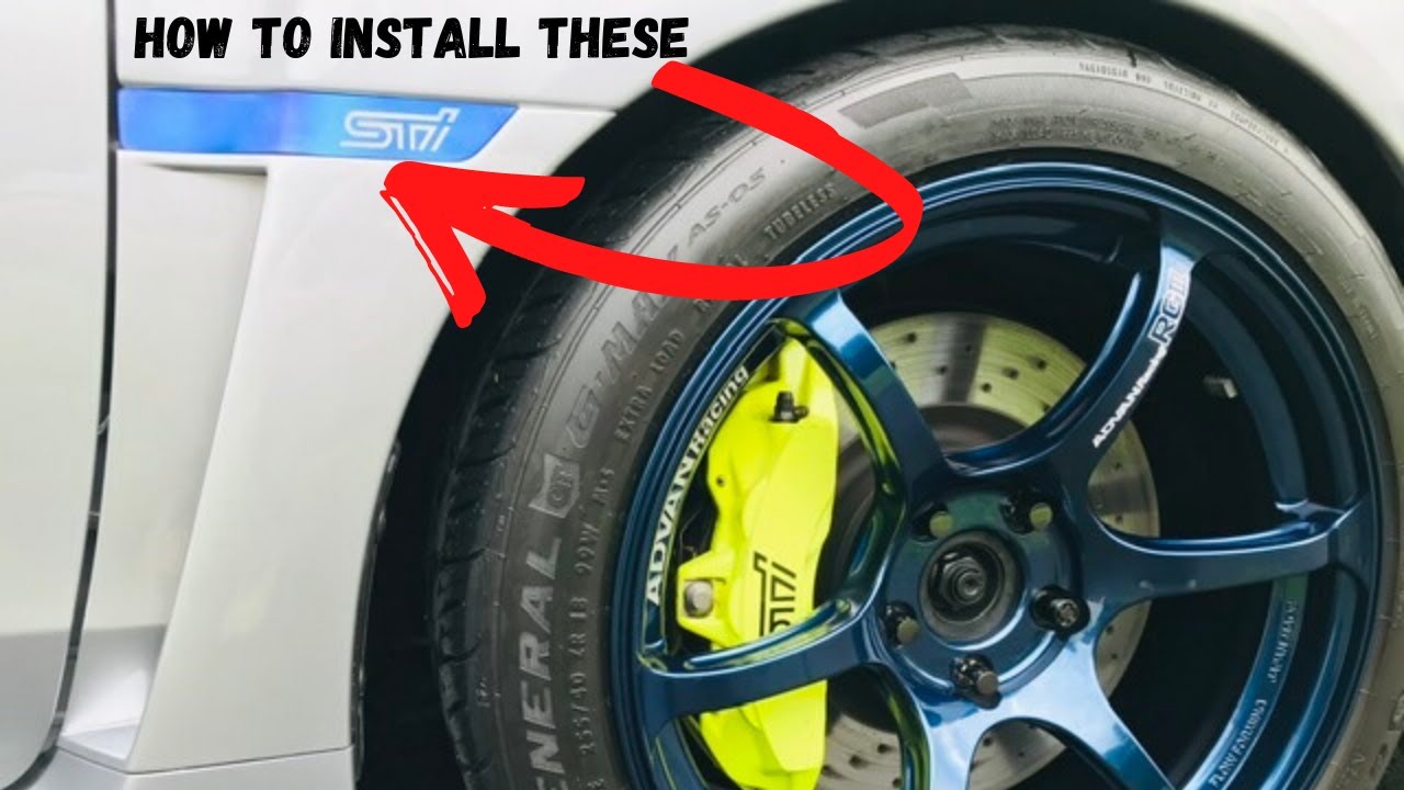 Fender badge Install 2015+ Subaru  WRX STI