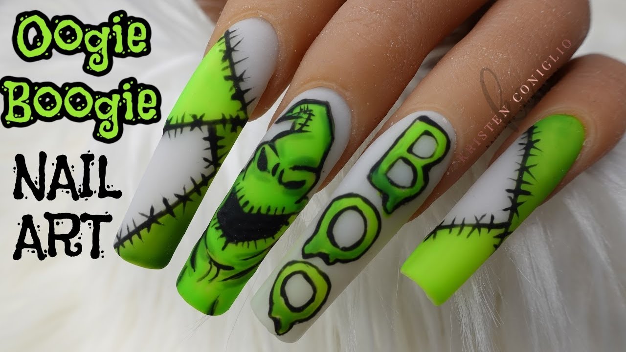 1. Oogie Boogie Inspired Nail Art - wide 1