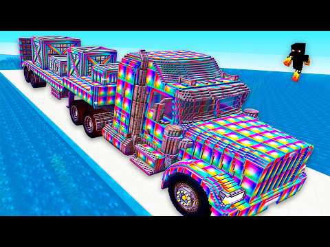 POOR vs RICH Truck in the Water Battle in Minecraft
