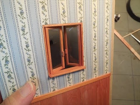 ミニチュアドールハウス ハウス窓の作り方miniature Dollhouse Way Of Making Of The House Window Youtube