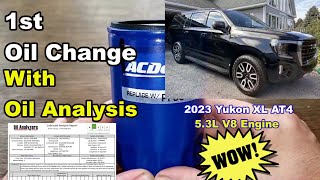 ACDelco PF63 Oil Filter Cut Open With First Oil Analysis, 2023 GMC Yukon 5.3L Engine