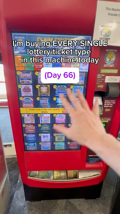 I bought EVERY lottery ticket in this machine #lottery #gambling #scratchofftickets #michiganlottery