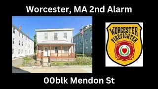 Worcester, MA 2nd Alarm Fireground Audio 3/11/25