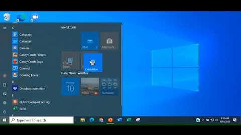 Windows 10 Working with Start Menu Tiles