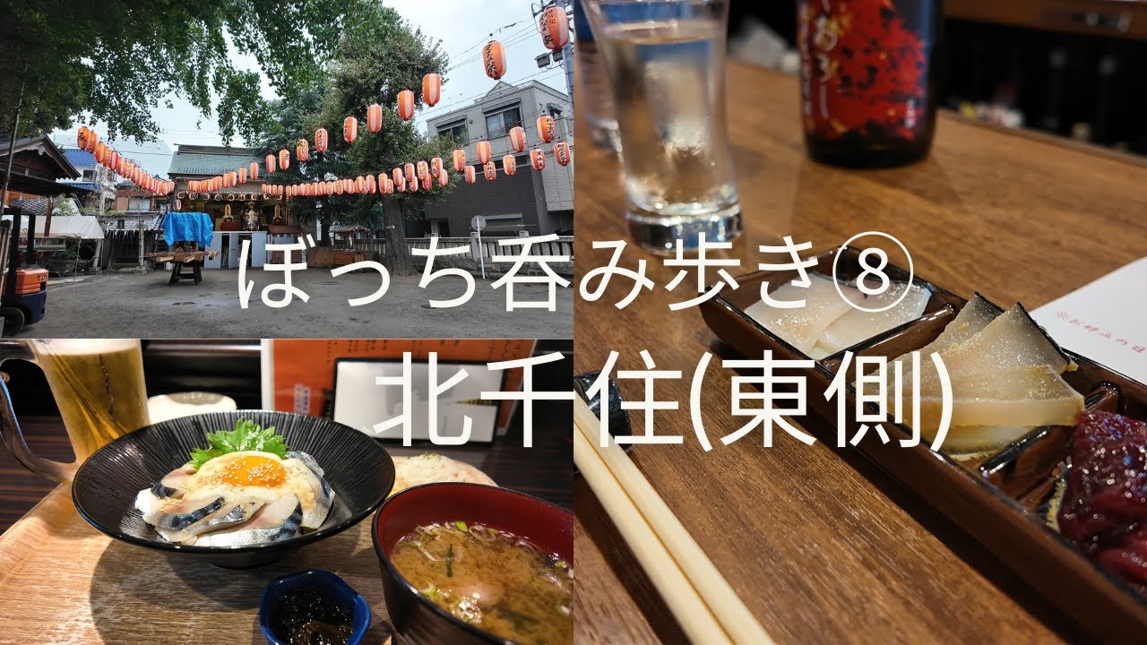 ぼっち吞み歩き⑧北千住(東側)目黒 ～しめ鯖と生ビール・各地の銘酒を選り取り見取り・盛り盛りなモツとホッピー・ロックを浴びながらカクテル～