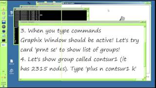 Famous CalculiX CGX Pre-procesing mode. Dealing with Groups. Wealth