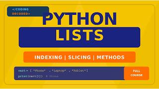 Master Python Lists completely in one video! 🐍Indexing, Slicing, Operations with real life examples! Wealth