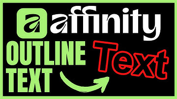 How To OUTLINE TEXT In Affinity Designer (QUICK & EASY) 2025