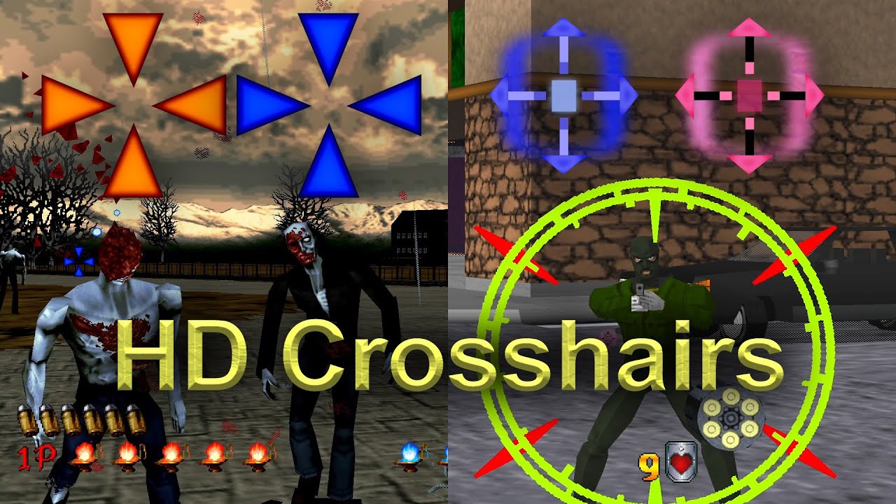 HD Crosshairs for House of The Dead and Virtua Cop 2 (Model 2 Emulator)