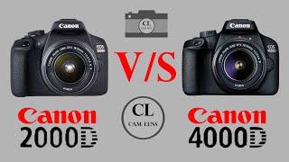 Canon EOS 4000D VS Canon EOS2000D