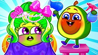 💖Primeiro Corte de Cabelo 🤩 Crianças Brincando de Salão de Beleza por Pit & Penny 🥑✨