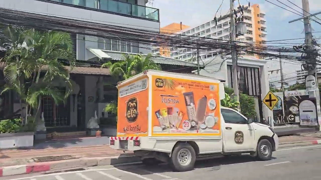 Cruising Through Thappraya Road In Jomtien, Pattaya