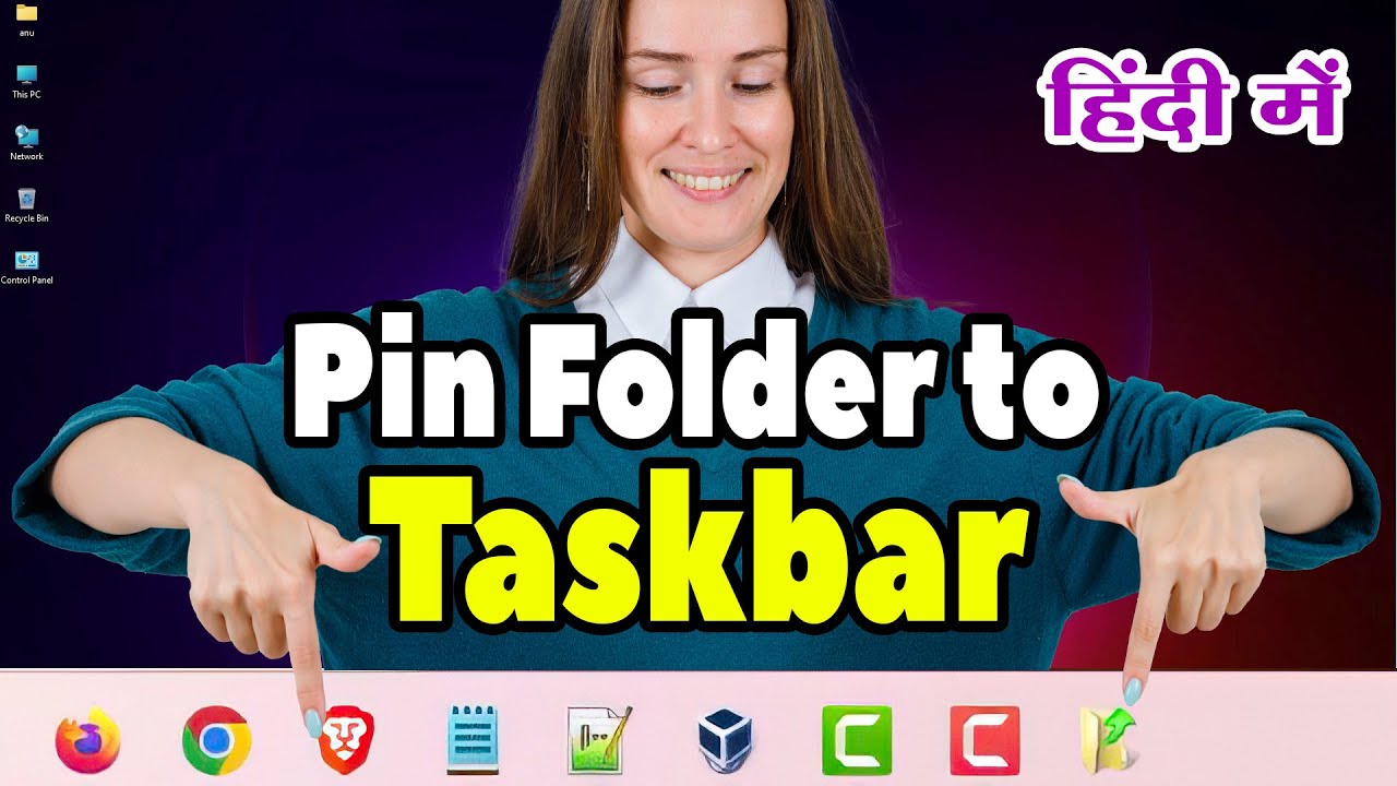 How to Pin a Folder to taskbar in Windows 11 PC or Laptop - Hindi - YouTube