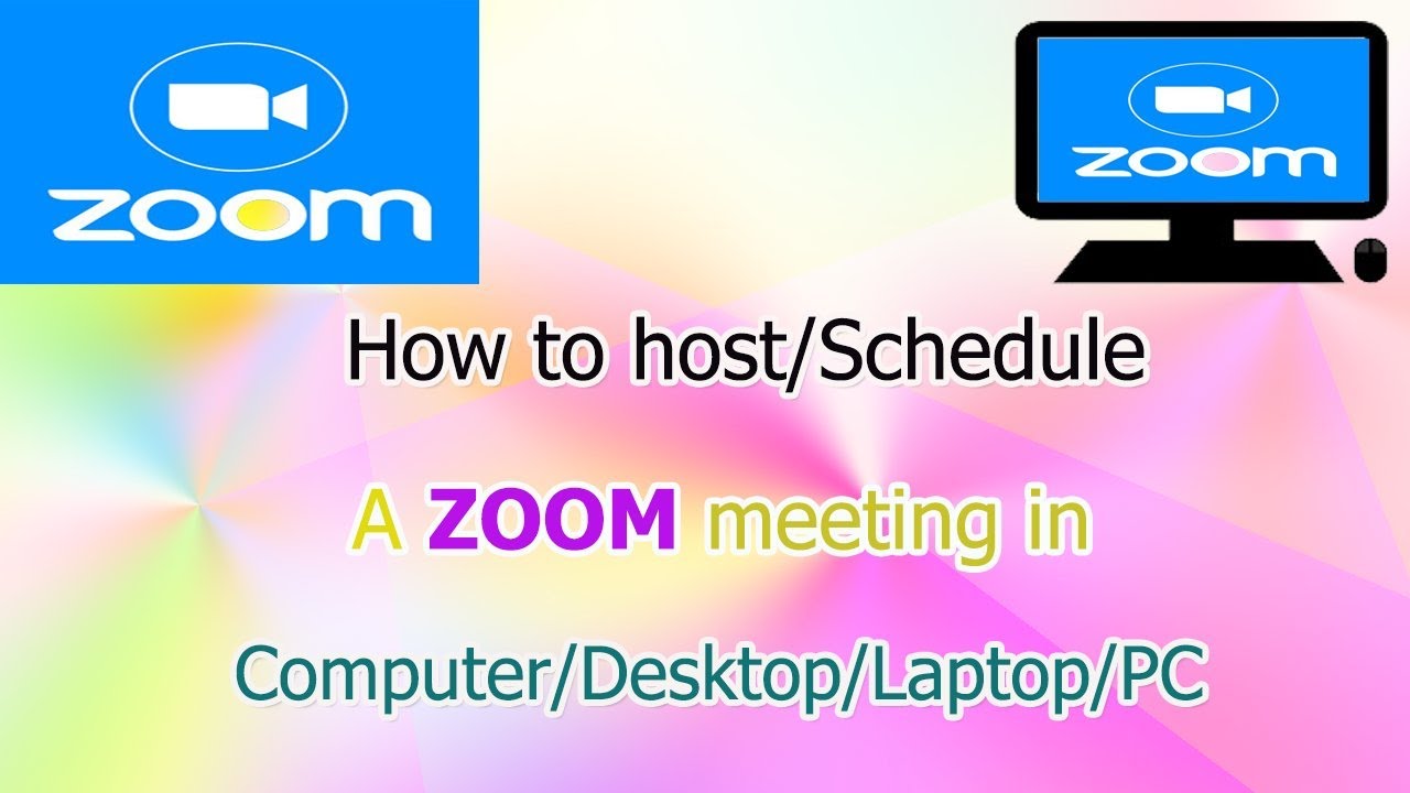 HOW TO HOST/SCHEDULE A ZOOM MEETING ON COMPUTER/LAPTOP/DESKTOP/PC