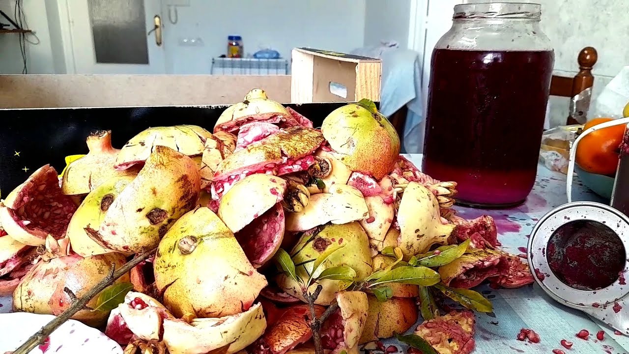 ГРАНАТОВОЕ ВИНО ГОТОВИМ ДОМА /Часть 1 /HOMEMADE VINE GRANADE