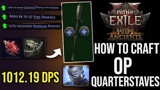 POE 2 - How To Craft BROKEN Quarterstaves Easily // Martial Artist Monk 0.5