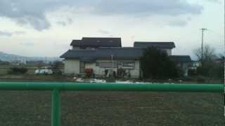 大糸線上り始発列車E127系クモハE127-101 穂高→松本右側面車窓走行音