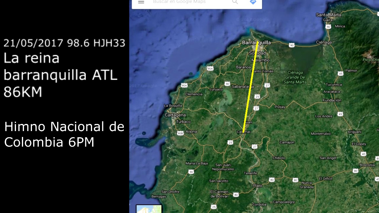 Radio FM DX la Reina 98.6 Barranquilla HJH33 21/05/2017 YouTube