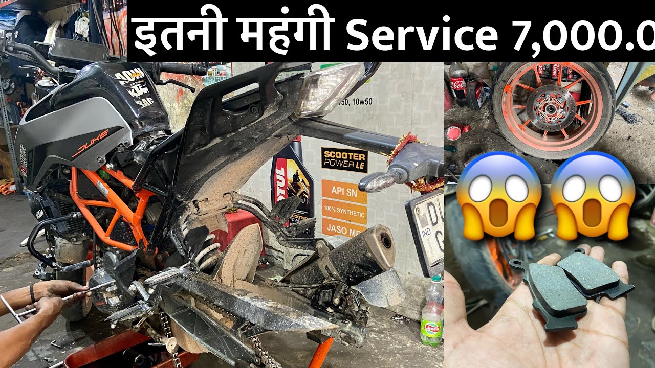 KTM DUKE 390 4th MAJOR PAID SERVICE..😱😱😱