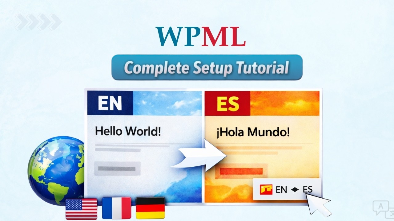 WPML (step-by-step Tutorial) | Make Your WordPress Site Multilingual ...