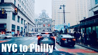 City Driving-NYC to Philadelphia 12272023 HDR 4K