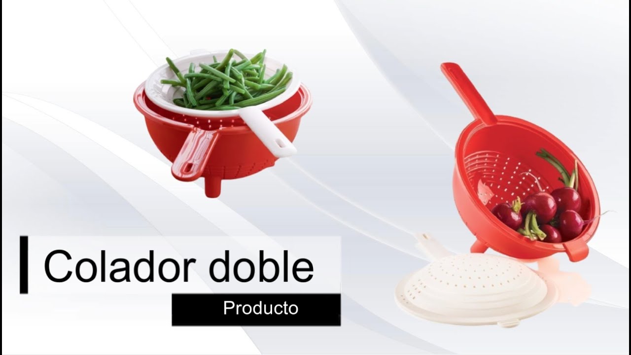Colador doble Tupperware