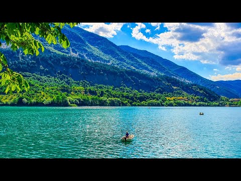 Italy, Lake Scanno( 4K) | Beautiful Landscape | Cinematic Video/ Most beautiful lake in Abruzzo