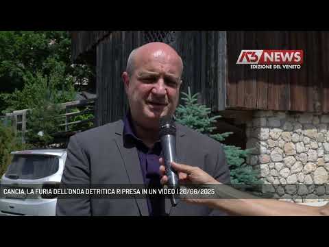 CANCIA, LA FURIA DELL'ONDA DETRITICA RIPRESA IN UN VIDEO | 20/06/2025