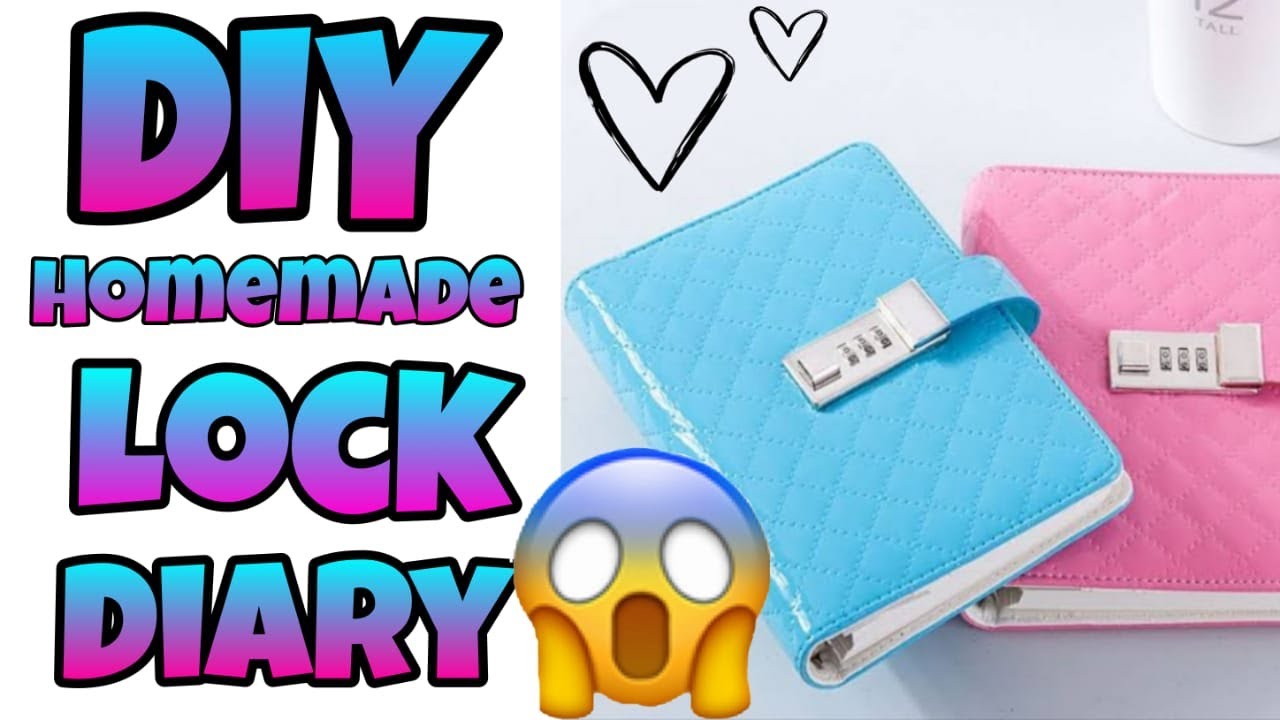 DIY HOMEMADE LOCK DIARY How To Make Lock Diary At Home Creative 