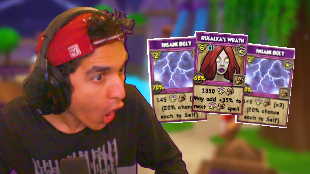 Wizard101 Cosmic (140) Storm PvP: *NEW* Rusalka Insane Bolt Combo!