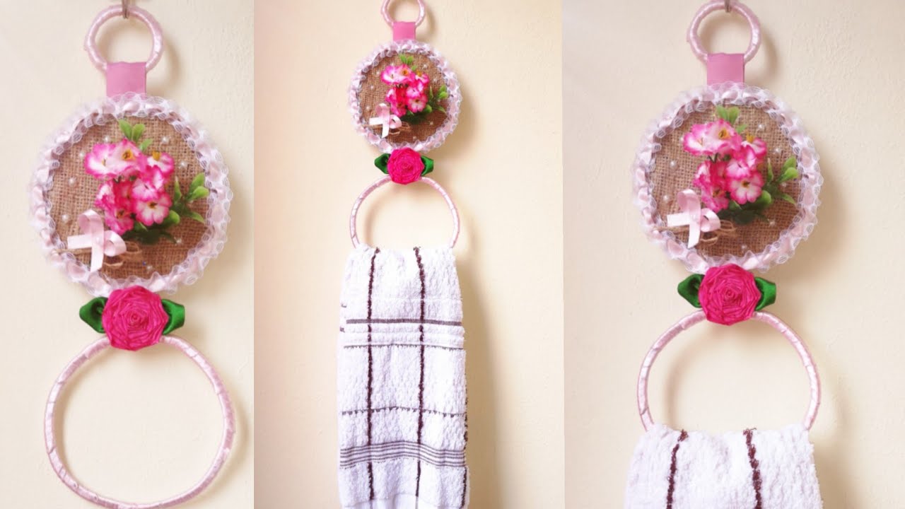 ♥️Increíble reciclaje❤️ convirtiendo en una hermosa manualidad. Porta toalla de cocina. ❤️