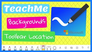 Microsoft Whiteboard Tutorial - Change Backgrounds and Toolbar Location screenshot 5