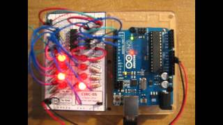 Oomlout ARDX Experimenter's Guide for Arduino Project 5: 8 More LEDs 74HC595 Shift Register