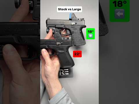 This Fixes the Glock Grip Angle (22° → 18°)