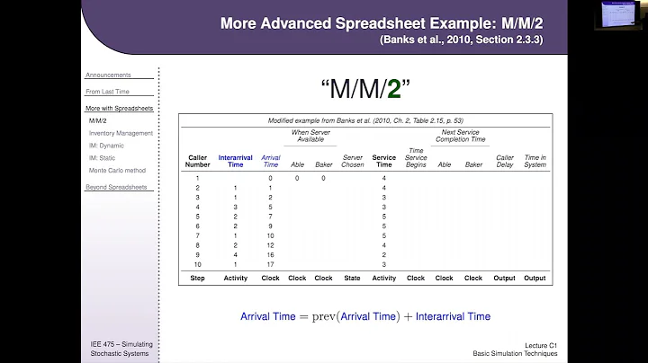 IEE 475: Lecture C1 (2021-09-09): Basic Simulation Tools and Techniques