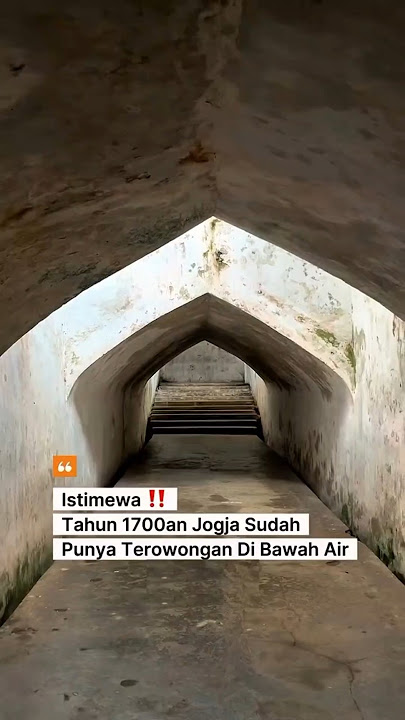 Tamansari, a water canal in Jogja built in the 17th century